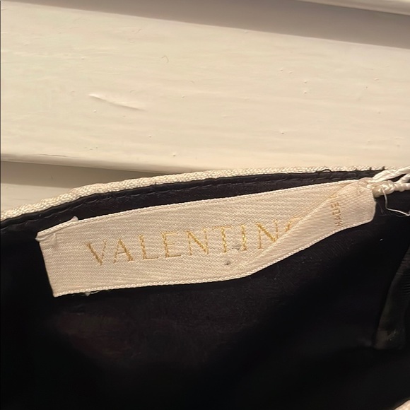 Valentino black  and White Sheath Dress Spaghetti Strap made in Italy size 4 - Picture 7 of 14